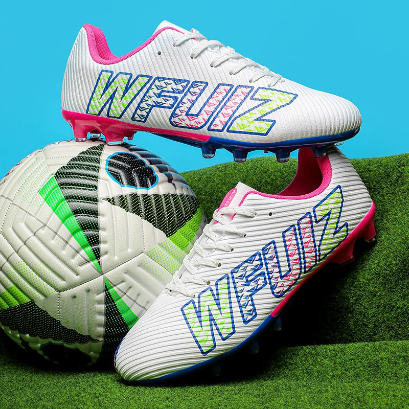 New Boy Girl  Professional Soccer Shoes Ultralight Match Training Shoes Non-Slip Cleats Grass Drop Shipping Boys Football Boots