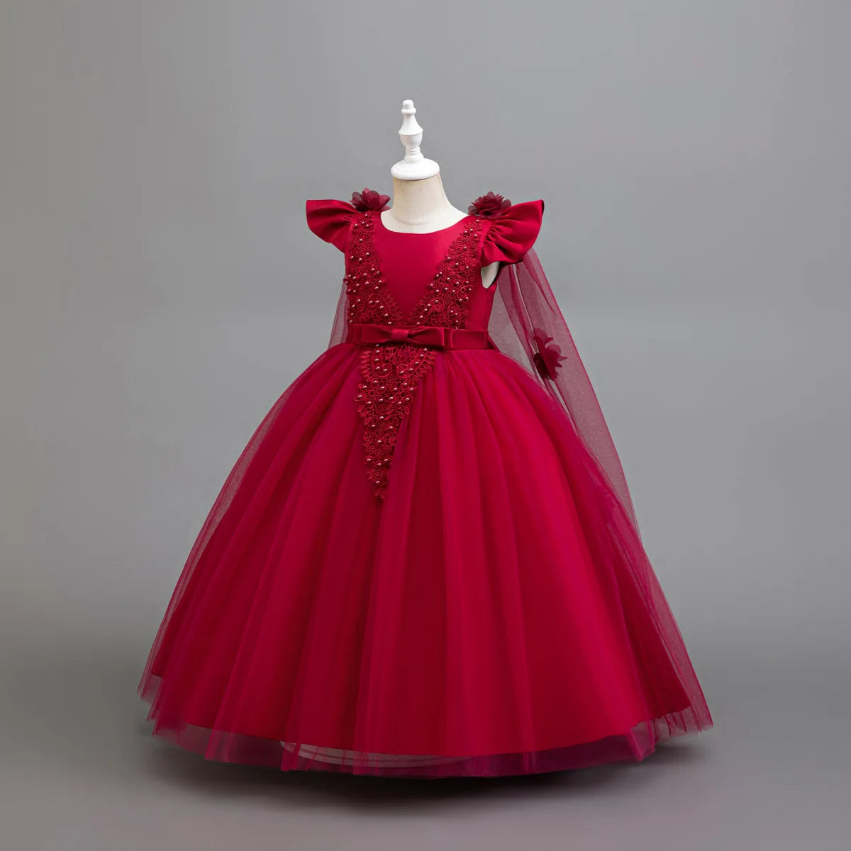4-12 years old Dress up dance party girl dress tulle girl wedding dress elegant girl party dress kids Christmas dress