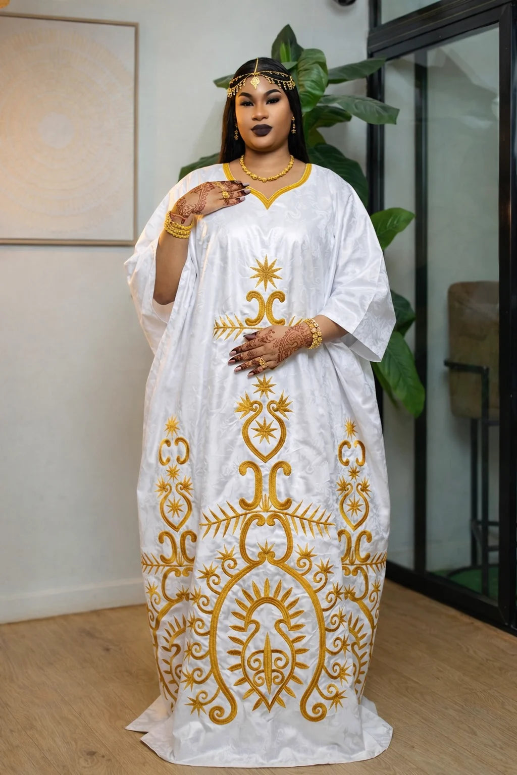 White And Gold African Women Bazin Riche Boubou Dress Original Nigeria Basin Rich Wedding Party Dashiki Gown Shining Robe