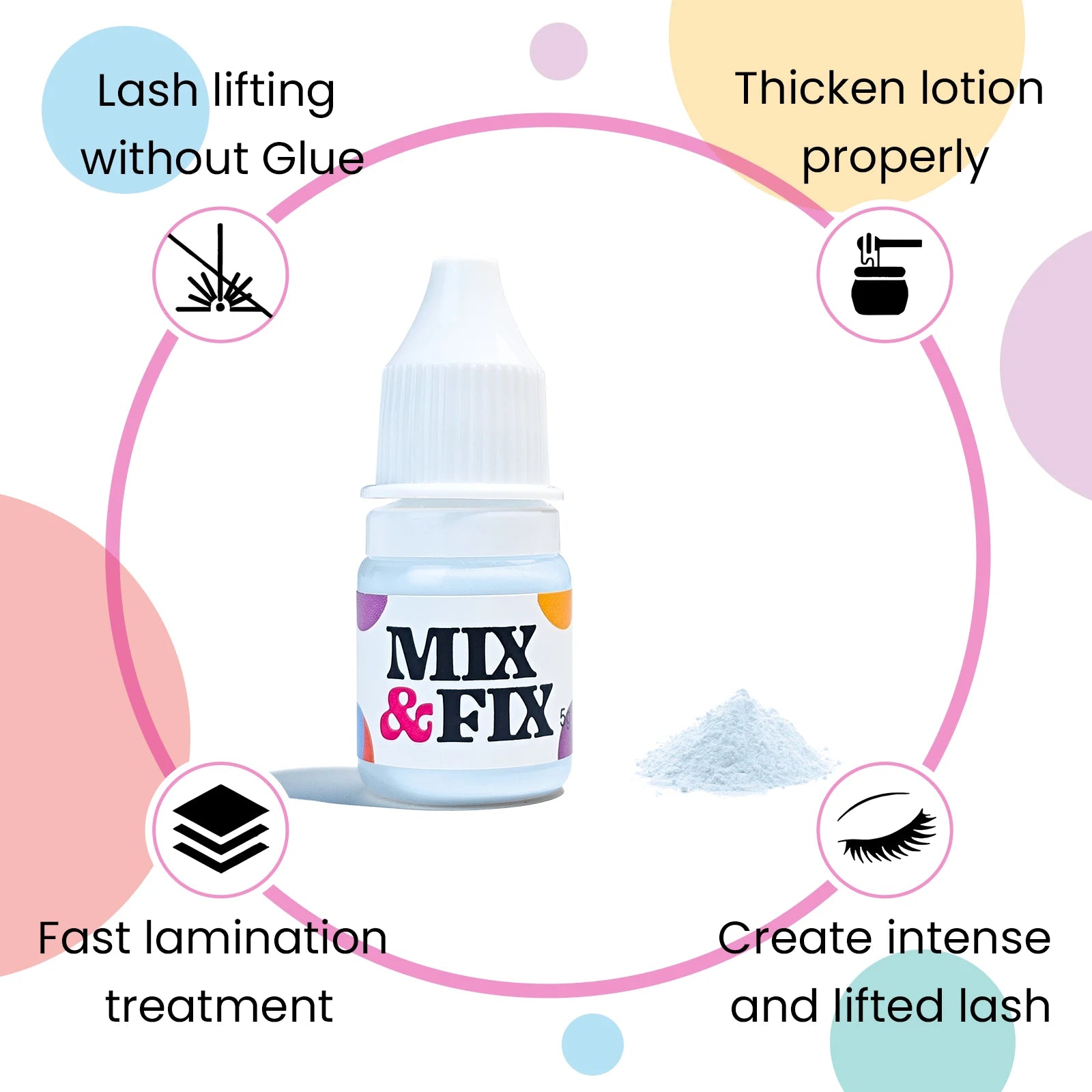 PERMANIA New Super Mix Styling Powder Innovative 5g Glueless Eyelash Brow Lifting Safety Lash Lifting Powder Beauty Health Tools