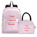 2025 New Children School Bags 2pcs Set Kids Custom pattern Backpack Boys Girls Schoolbag Baby Toddler Bag Mochila Infantil