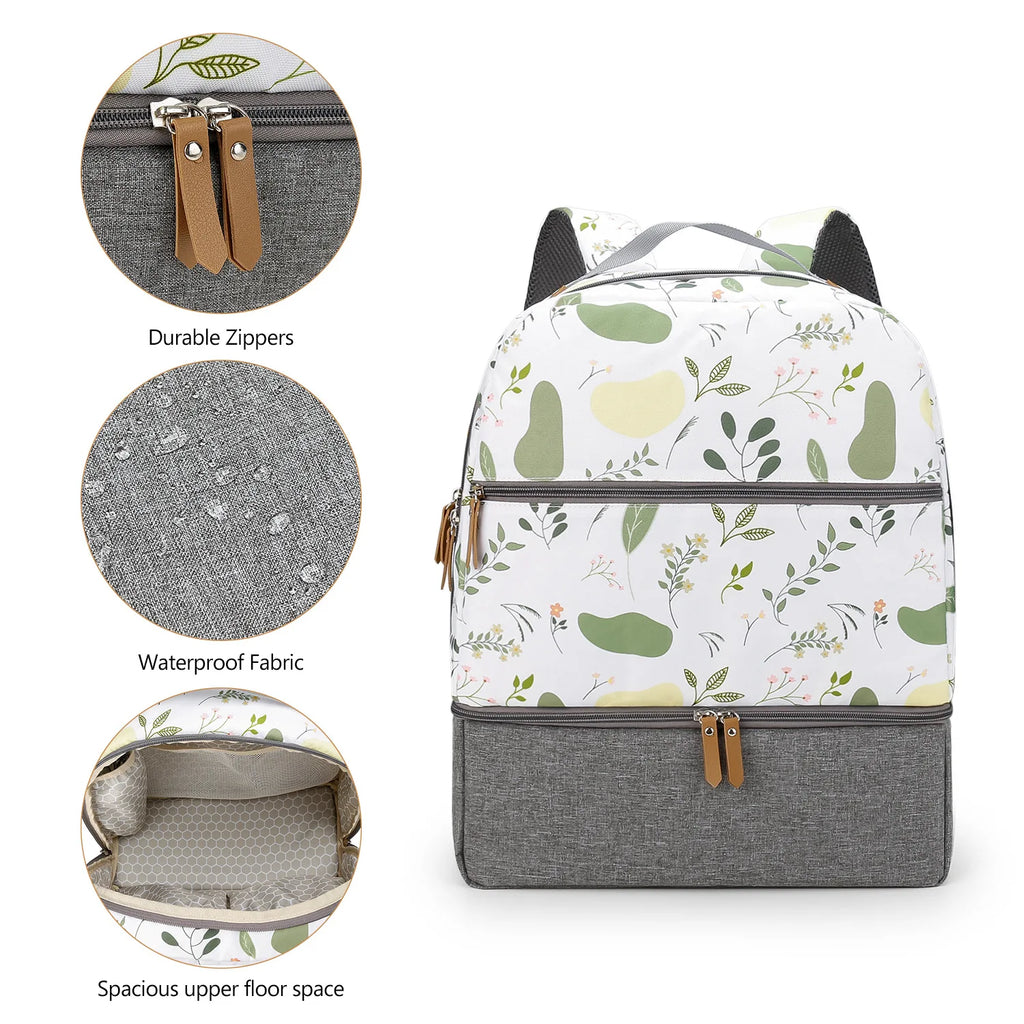 New Baby Diaper Bag Backpack Multifunctional Waterproof Maternity Nappy Bags Mommy Travel Backpack Stroller Bag Baby Nappy Cares