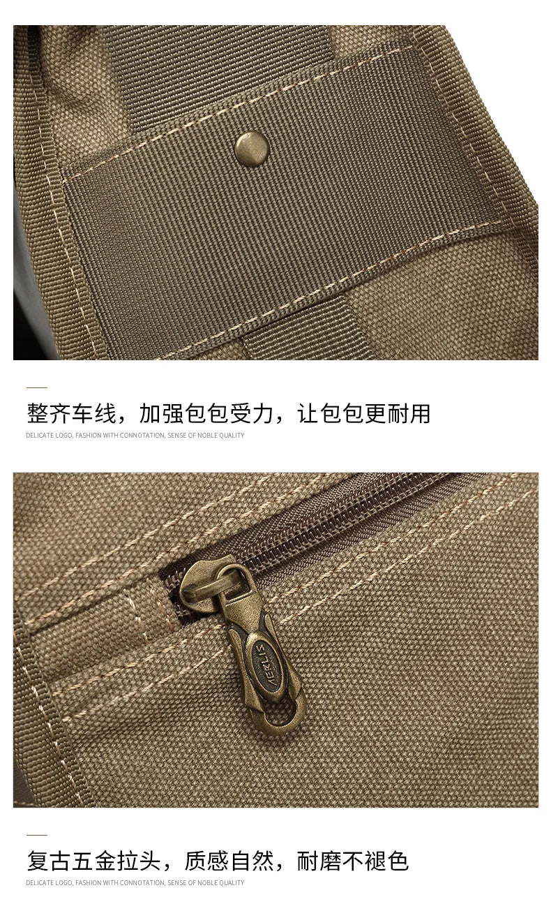 Man Messenger Shoulder Bag 2022 Canvas Business Casual Zipper Handbag Male Satchel Cross Body Bags Men bolsa crossbody bags sacs