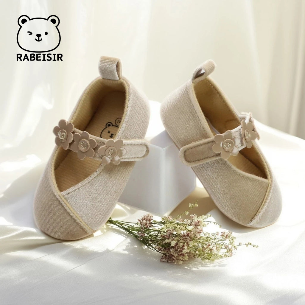 Baby Girl Princess Shoes 0-18 Months Baby Walking Shoes Fashionable and Sweet