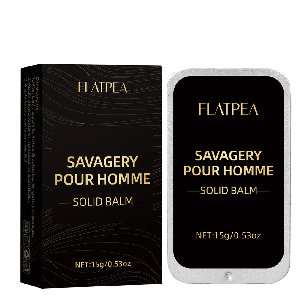 15g Men Solid Perfume Long-Lasting Woody Scented Pocket Fragrance Balm Portable Body Cream Deodorizing Freshness Cream Man Gifts