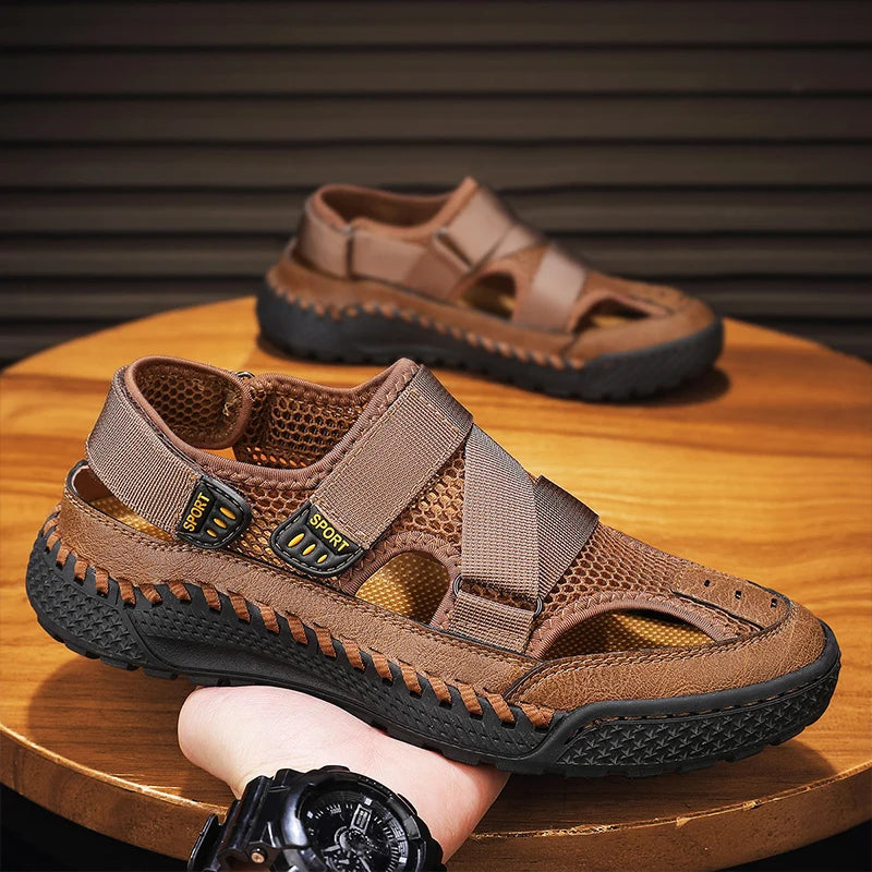 Men Summer Sandal Outdoor Casual Sandals for Men 2024 New Comfortable Trekking Hiking Sandals Beach Sandals Breathable Shoes