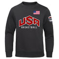 Basketball U S A Streetwear Printing Men Sweatshirt O-Neck Pullover Hoody Fashion Casual Clothing Loose Oversized Tracksuit Man