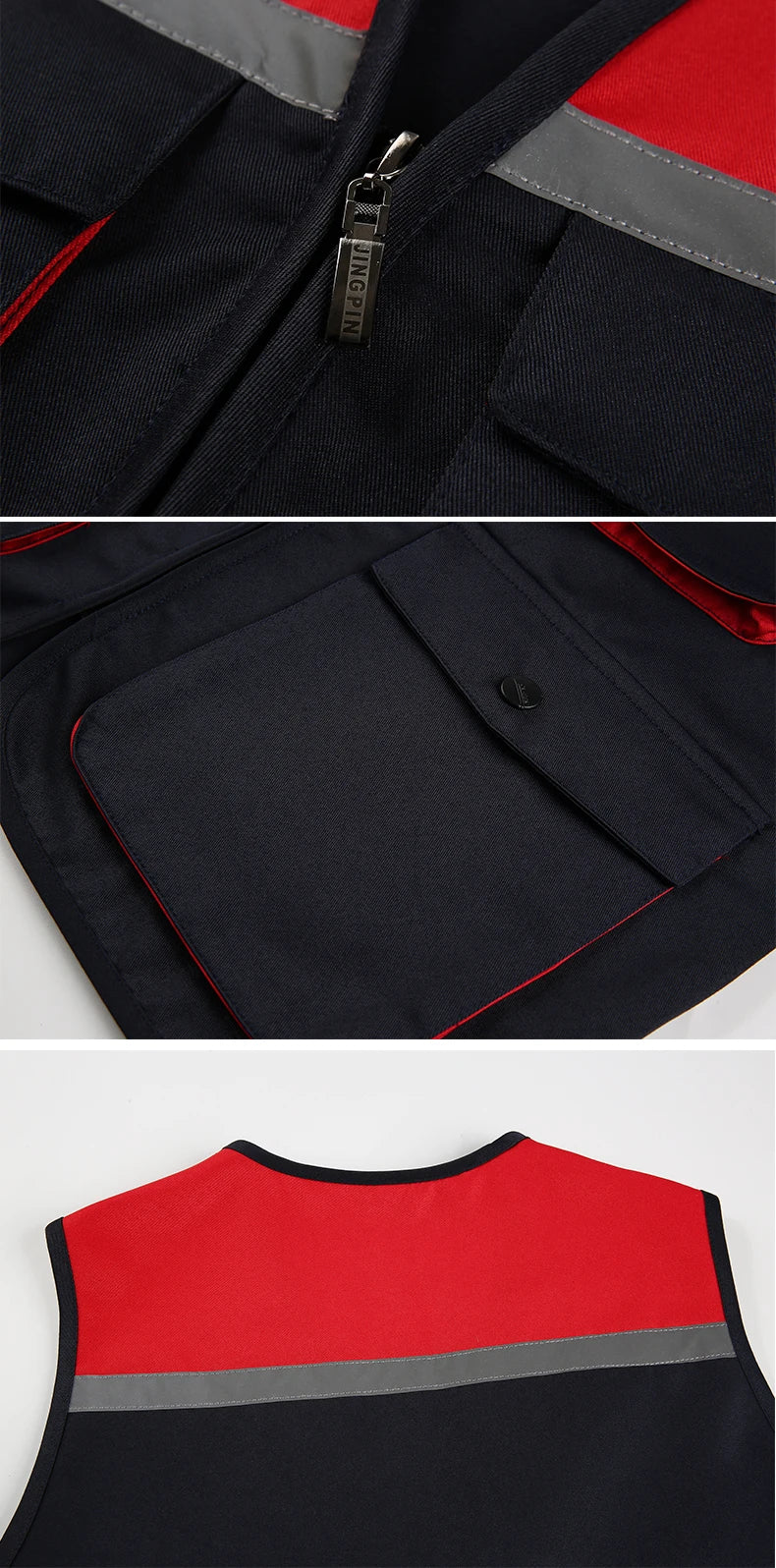 Men's Outdoor Vest Hiking Fishing Hunting Photography Multi-Pockets Multi-Function Maintenance Worker Waistcoat Print Logo