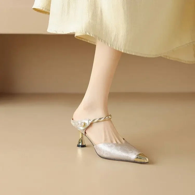 Shoes for Women Mules Sandals Fashion Woman Slippers Cheap Liquidation Easy Wears Slides Original New Collection Style Unique 39