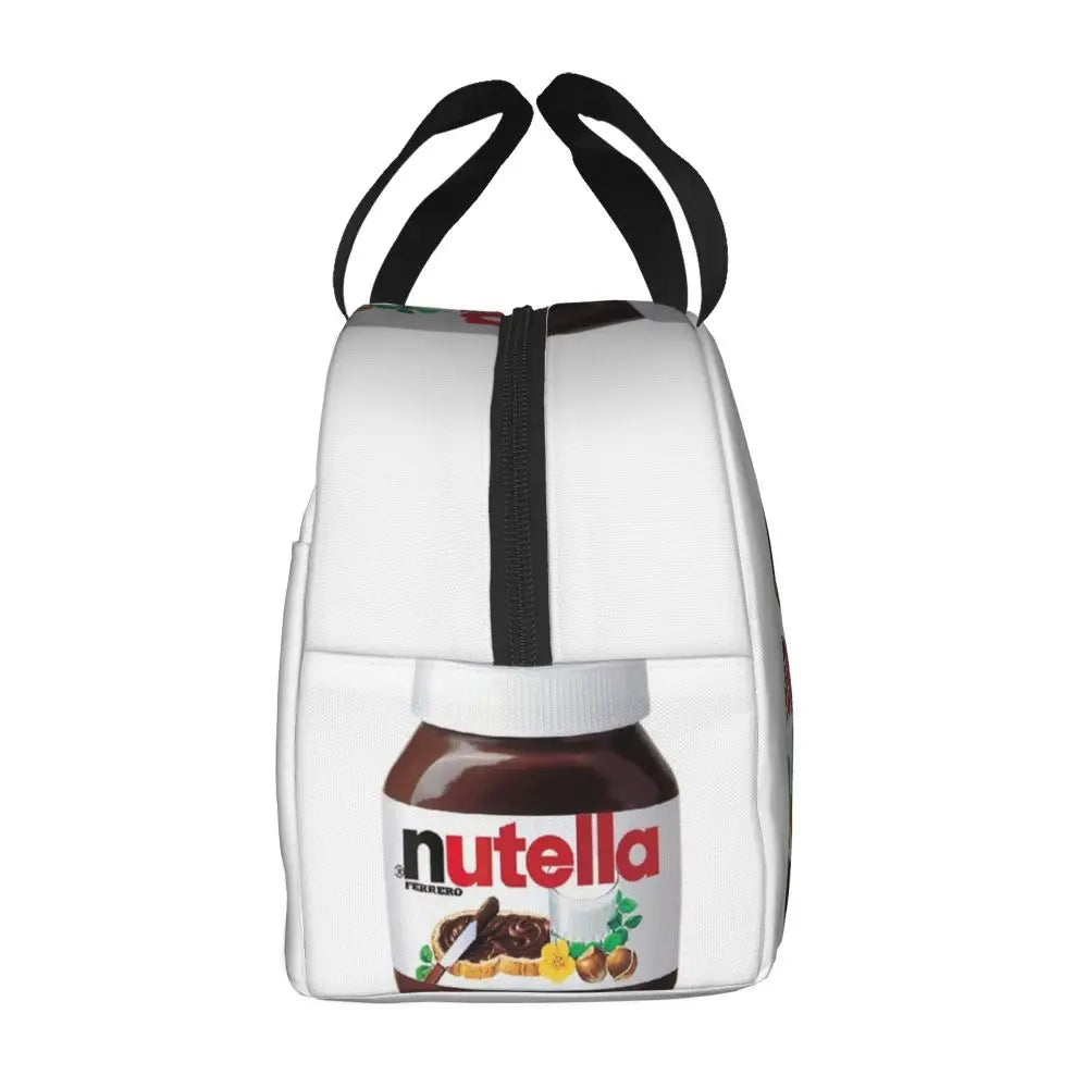 Custom Italy Nutellas Thermal Insulated Lunch Bag Women Portable Lunch Container for Outdoor Picnic Storage Food Box
