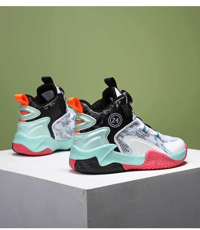 2025 New Children's Basketball Sports Shoes for Boys High Quality Running Kids Shoes Child Sneakers Non-Slip School Shoes