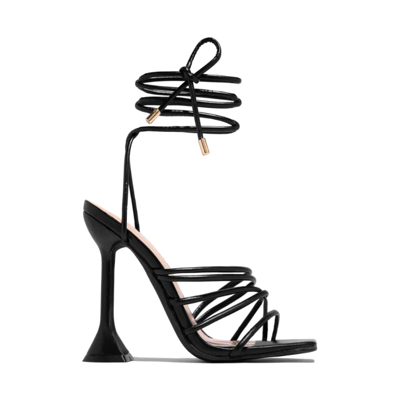New Women's Sandals 2023 Summer Shoe Women Sexy Dress High Heels Fashion Ankle Straps Open Toe Pumps Gladiator Shoes Female Heel