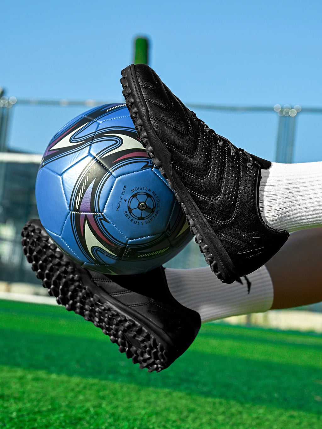 TF Studded Football Shoes for Teenagers and Kids, Unisex, Wear-Resistant, Non-Slip, Comfortable Student Match Football Shoes