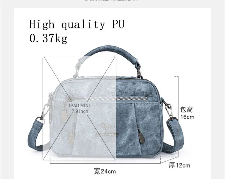 New Women Bags Trend nylon Messenger Handbag Multiple pockets Crossbody Bags Ladies High Quality Shoulder Bag Purses for Womens