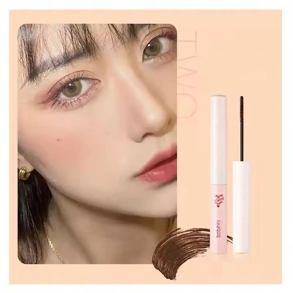 Ultra-Fine Brush Waterproof Mascara 1.5g - Lengthening & Curling, Smudge-Proof Natural Look for Daily Makeup