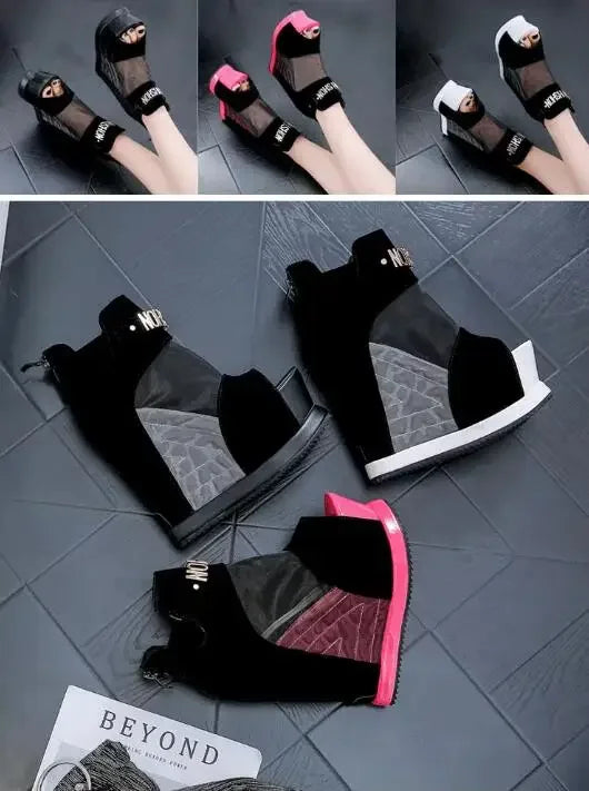 NEW Luxury Women Sandals Summer Platform Wedges Shoes Woman High-Heeled 13cm Fashion Ladies Shoe Comfortable Zapatillas De Mujer