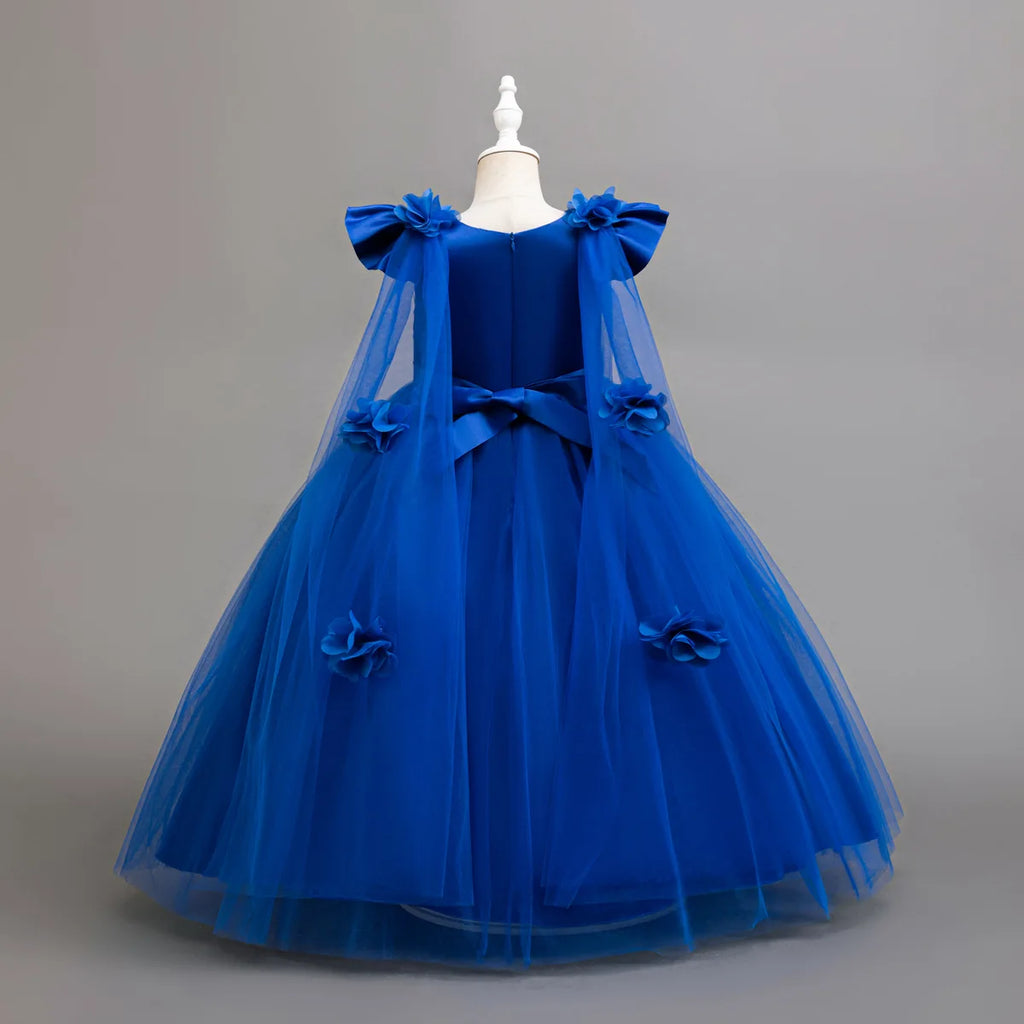 4-12 years old Dress up dance party girl dress tulle girl wedding dress elegant girl party dress kids Christmas dress