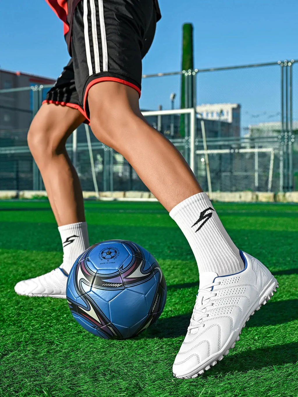 TF Studded Football Shoes for Teenagers and Kids, Unisex, Wear-Resistant, Non-Slip, Comfortable Student Match Football Shoes