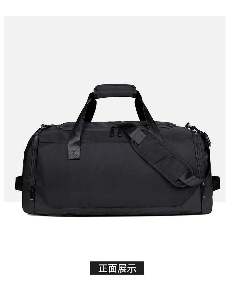 Large capacity travel bag with printed logo name boxing sports storage bag gym bag personalized pattern