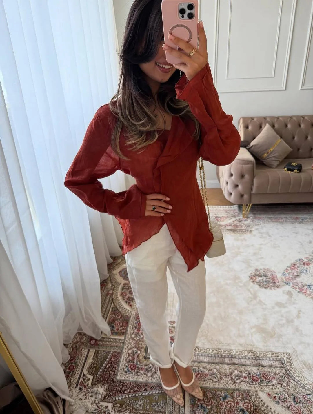 Women Blouses 2026 Spring Summer Long Sleeve Blouse Woman Blouse Shirt Office Elegant Work Shirt Top Blusas Mujer De Moda