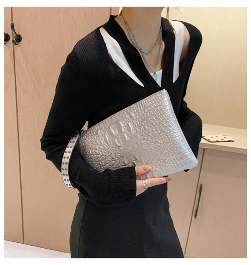 Fashion Luxury Handbags Women Bag PU Leather Clutch Ladies Evening Envelope Bag Female Day Clutches Purse Portable Wristlet Bag