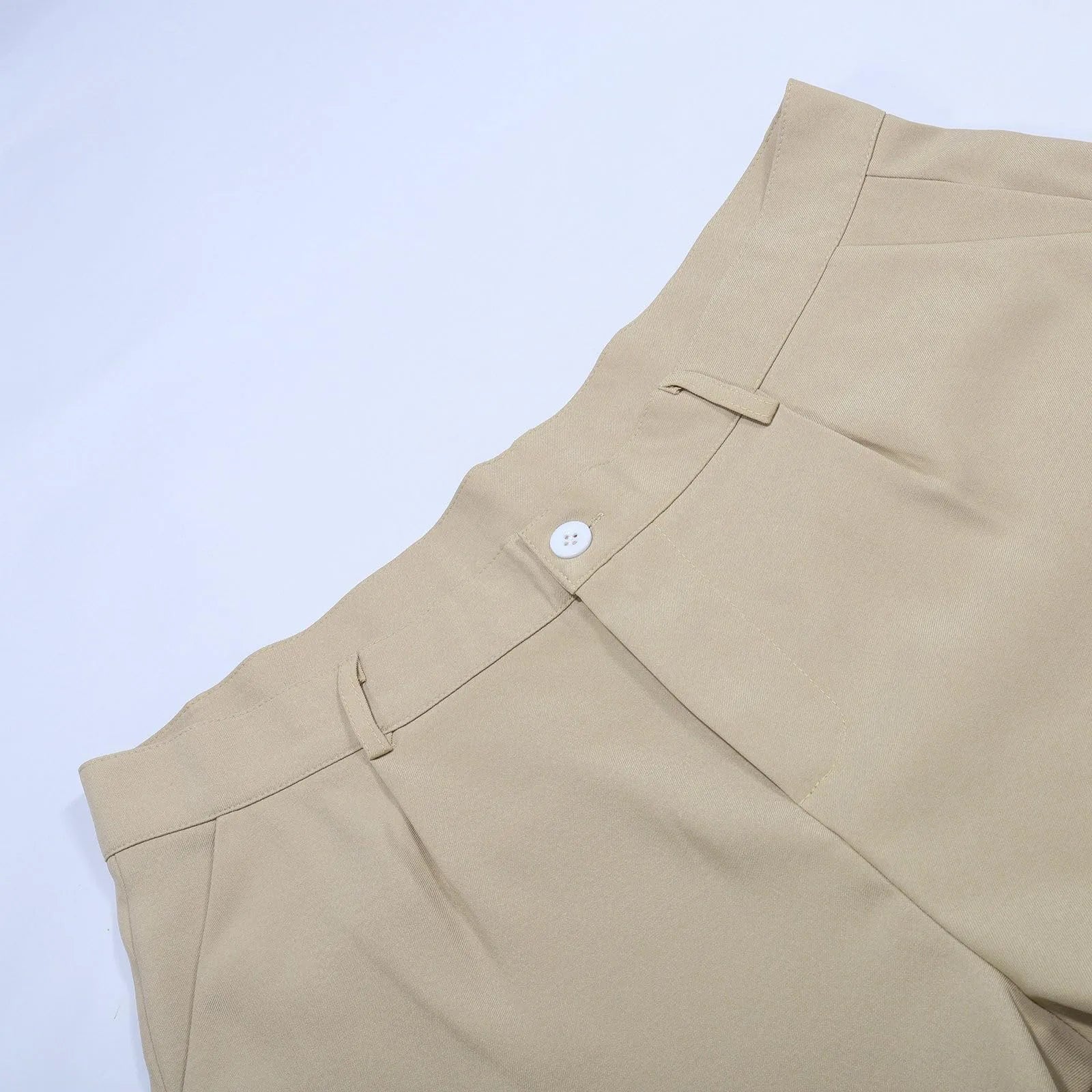Men's Suit Trousers Fashionable Straight Leg Breathable Casual Pants Pure Color Pocket Trousers Daily Wear Comfortable Fit