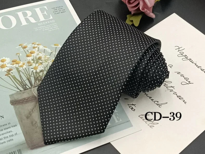 Black Neck Ties For Men Women Casual Suits Solid Tie Gravatas Skinny Mens Neckties For Business Wedding Men Ties