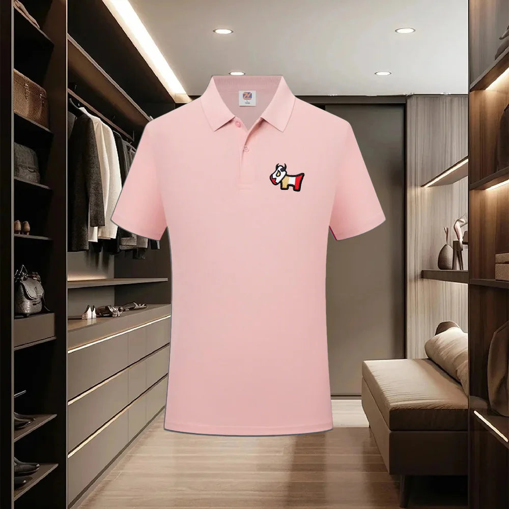 Men's collar polo shirt, casual business fashion, slim fit polo shirt, new summer 2026 collection
