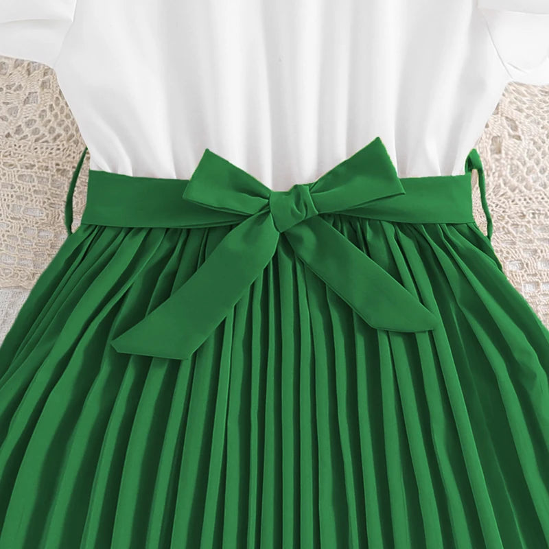 Kids Dress For Girls 8-12 Years Summer Girls Elegant Classic Fashion Intellectual Dress Birthday Party Dress For Children