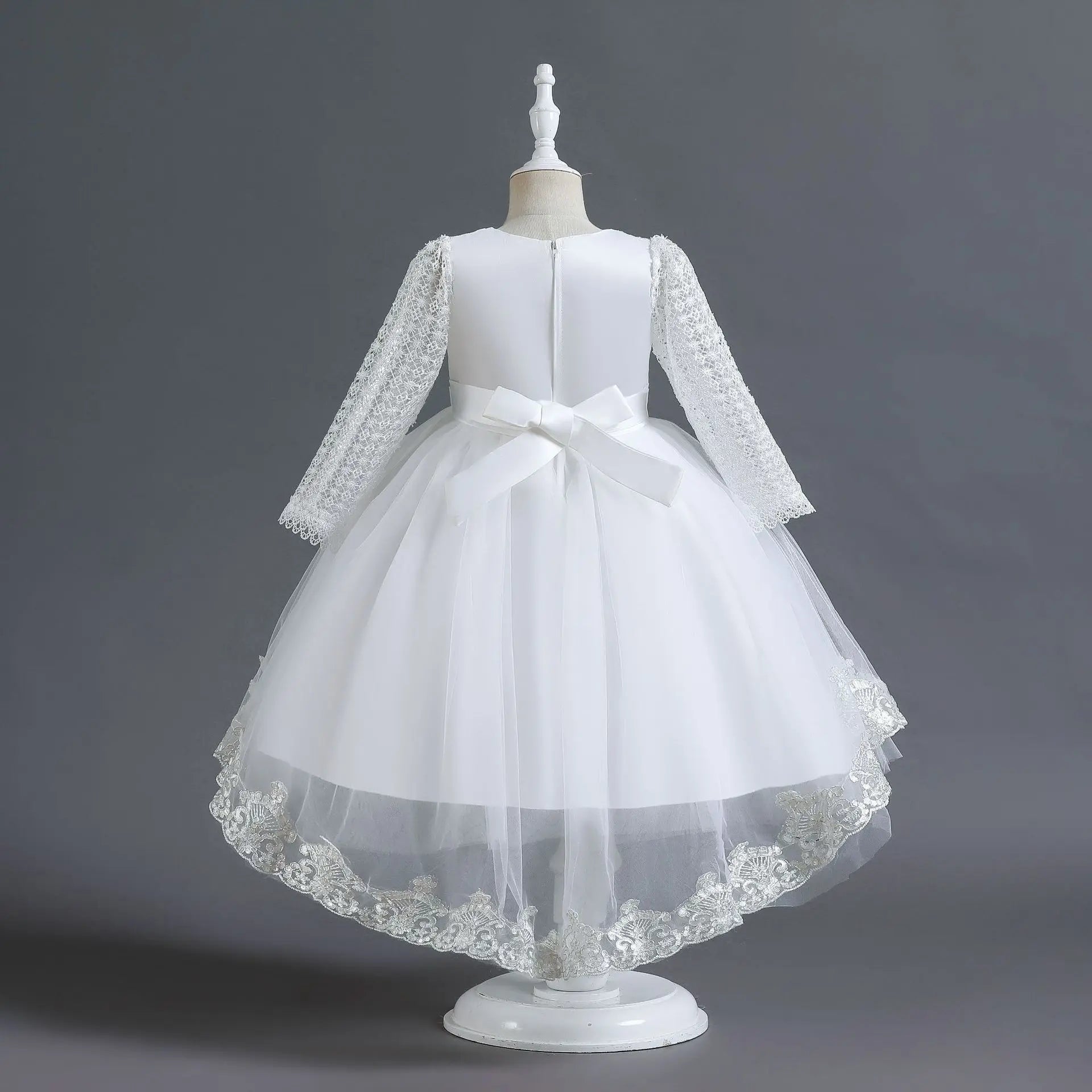 Formal Teenager Kids Evening Dress For Girls Trailing Children Costume Wedding Prom Gowns Princess Dresses 6 8 10 12 Years