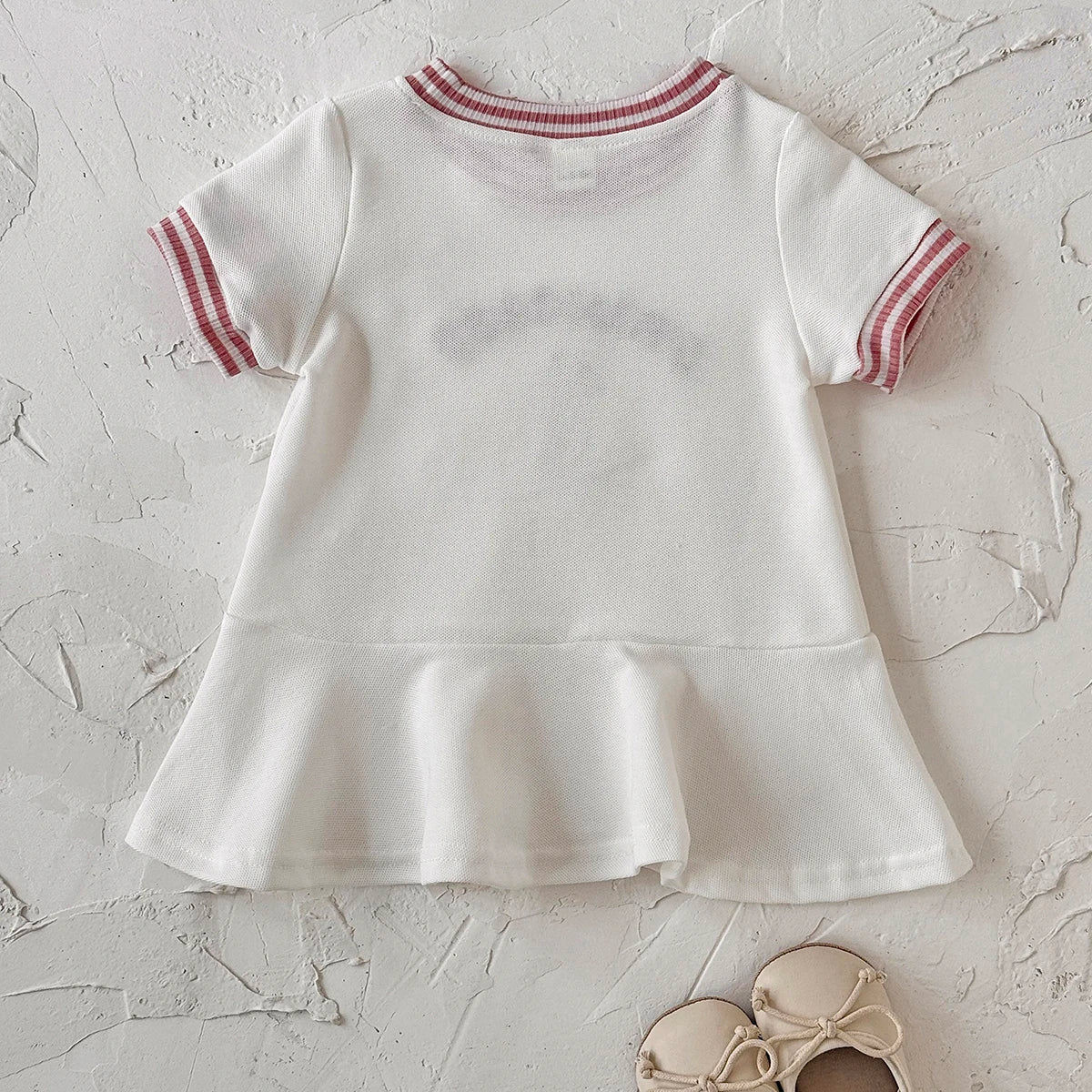 Summer New Children's Clothing Fashion Simple Dress Korean Version Girls Casual Dresse Suitable for babies aged 6 months to 3 Y