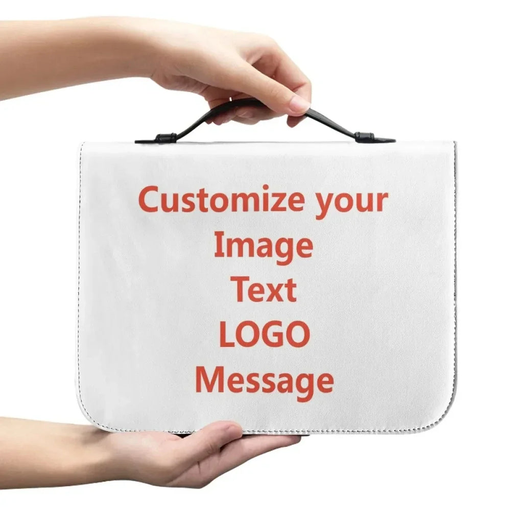 Christianity Church Bible Bag Man Of God 1 Timothy 6 11 Lion Warrior Verse Design Bible Cover Case PU Handbags Study Book Boxes