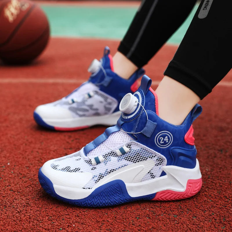2025 New Children's Basketball Sports Shoes for Boys High Quality Running Kids Shoes Child Sneakers Non-Slip School Shoes
