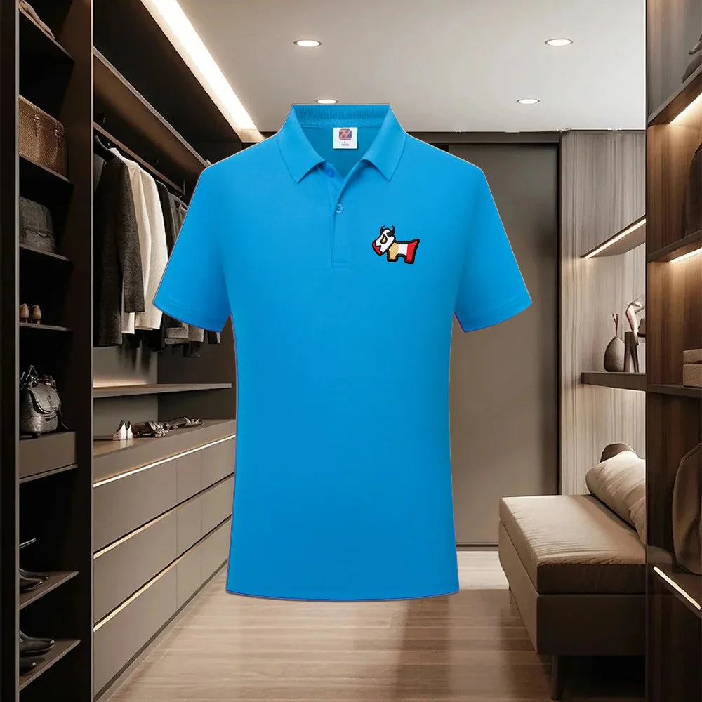 Men's collar polo shirt, casual business fashion, slim fit polo shirt, new summer 2026 collection