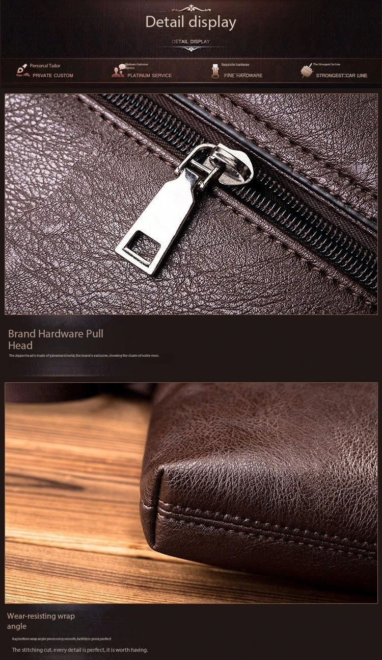 Newest Man Messenger Bag Men Pu Leather Shoulder Bags Business Crossbody Casual Bag Vintage Handbag Free Shipping