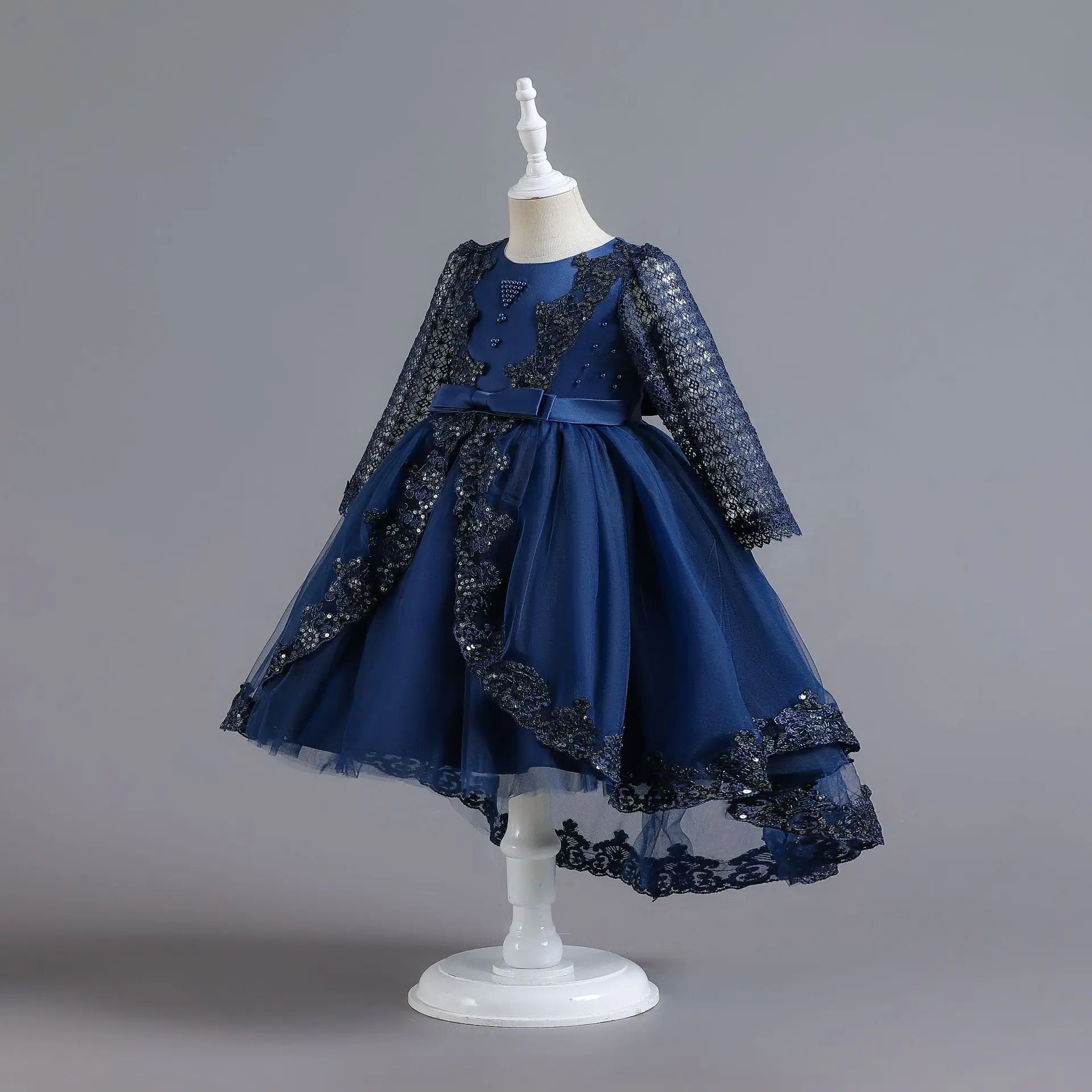 Formal Teenager Kids Evening Dress For Girls Trailing Children Costume Wedding Prom Gowns Princess Dresses 6 8 10 12 Years