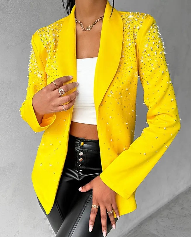 Fashion Blazers For Women Streetwear Autumn Spring Casual Long Sleeve Jacket Turndown Collar Slim Coats Suit Female's Wear