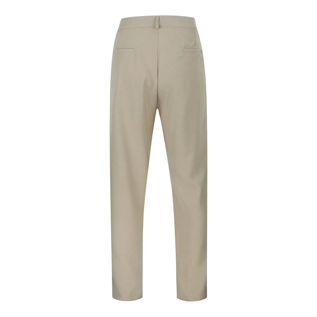 Men's Suit Trousers Fashionable Straight Leg Breathable Casual Pants Pure Color Pocket Trousers Daily Wear Comfortable Fit