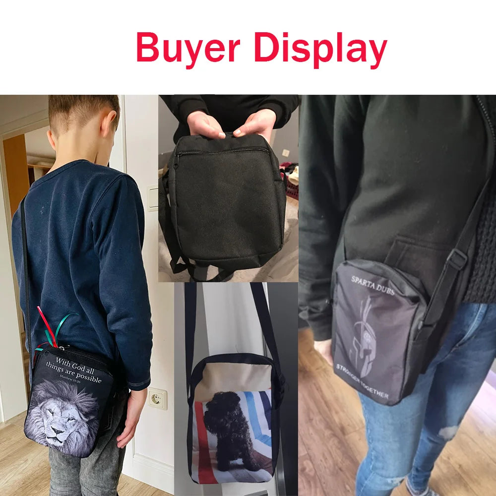 Customize Your Logo Name Messenger Bag Ladies Crossbody Bags for Travel Girls Satchel Women Handbag Small Shoulder Bag Bookbag