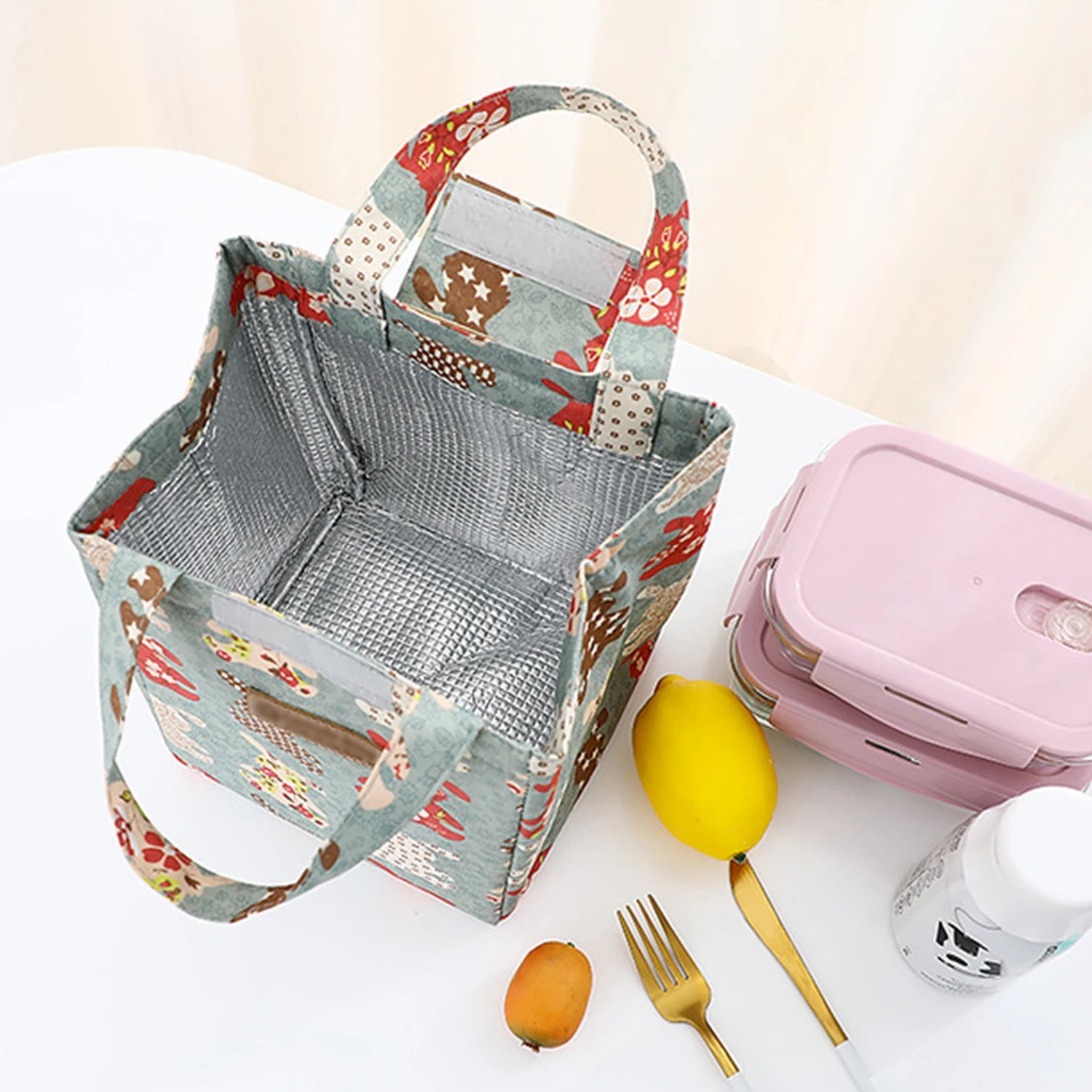 Insulated Thermal Lunch Bags For Men Women Breakfast Lunch Box Organizer Waterproof Camping Food Drink Cooler Bag Picnic Travel