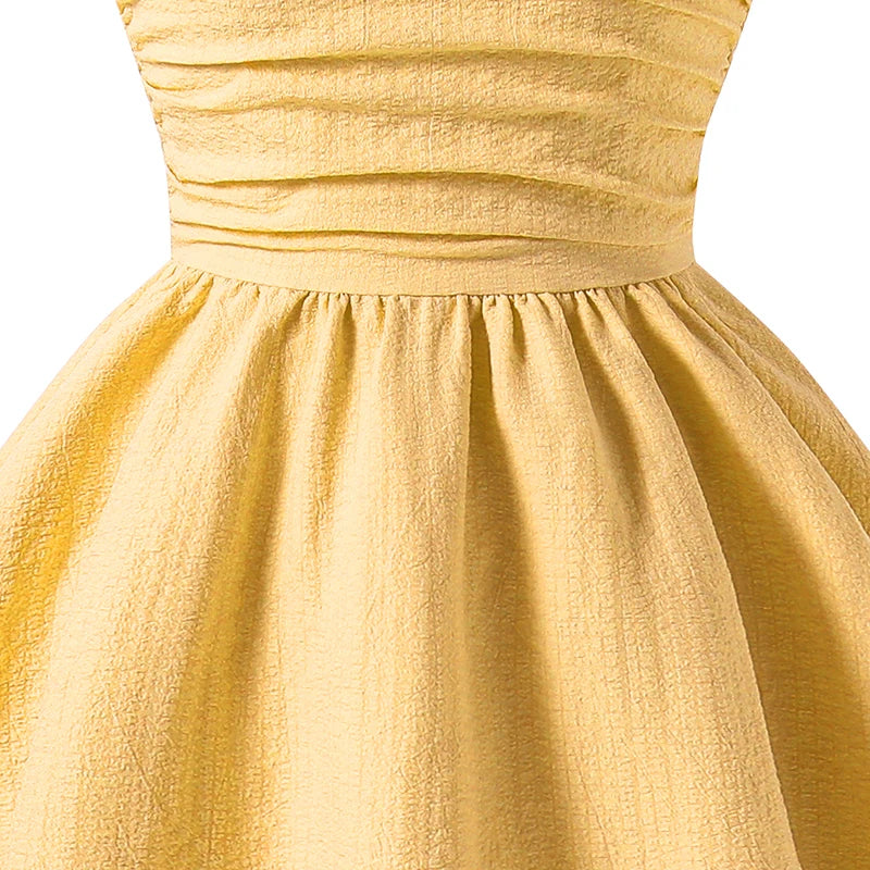 Teen Girls 13-16 Fashion Dress, Adjustable Strap Smocked Back A-Line Dress, Cute Comfortable Versatile for Daily Outings
