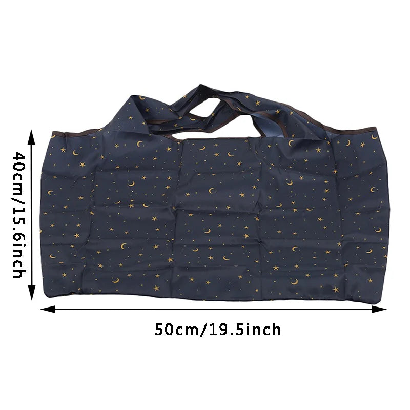 Thick Foldable Shopping Storage Bag Large Capacity Reusable Grocery Bag Eco Friendly Supermarket Waterproof Shoulder Bag