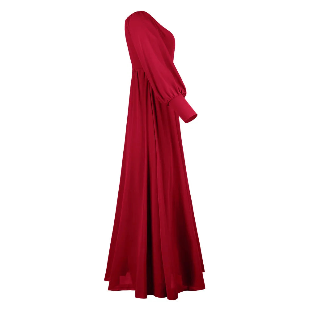 2024 Sexy Evening Dress for Women Party Gown High Waist Tulle Princess Skirt Long Sleeve round Neck Single Piece Spring Summer