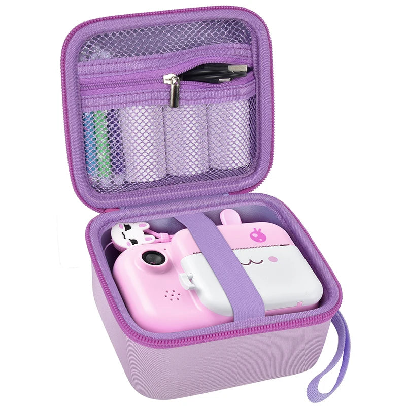 Kids Instant Print Camera Case Portable Storage Bag Toddler Digital Camera Print Paper Organizer Compatible With Most Brands