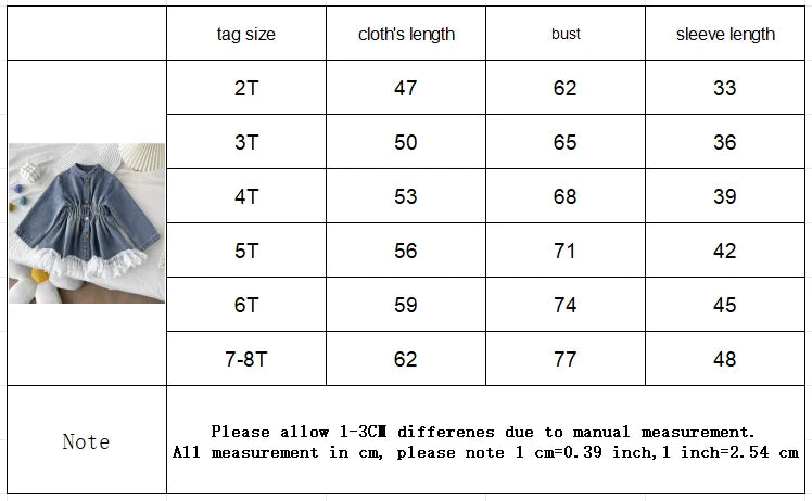 Girls' Denim Jacket 2025 Autumn Korean Version New Girls' Lace Patchwork Long Jacket