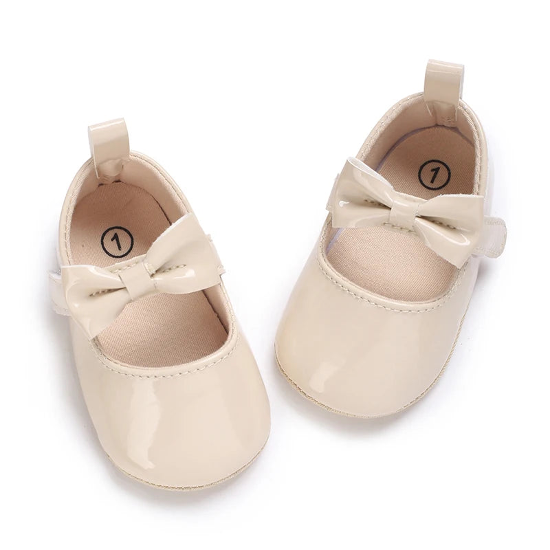 Baby Girl Shoes Bowknot Flats Soft Sole Newborn Princess Walker Sandals Formal Toddler Shoe