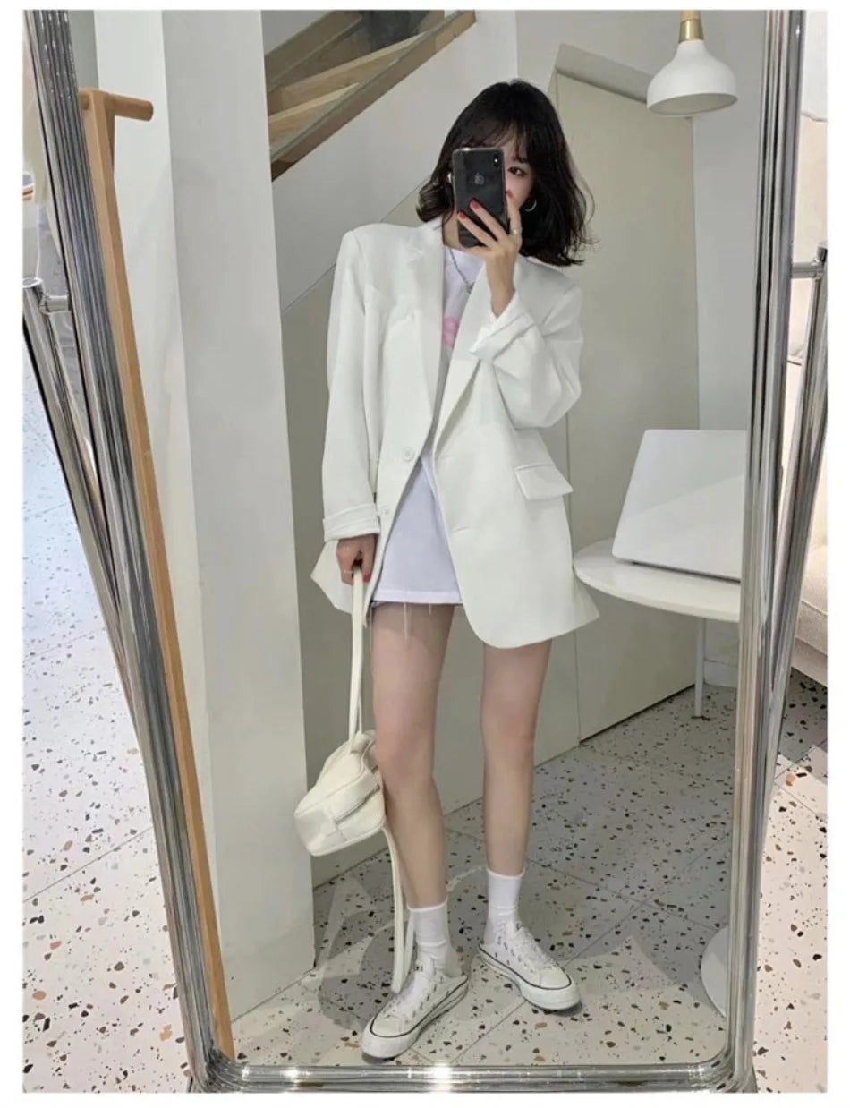 Blazer Woman Spring Summer New Solid Color Suit Jacket Women Korean Fashion Casual Comfortable Suit Woman Clothing Outerwears
