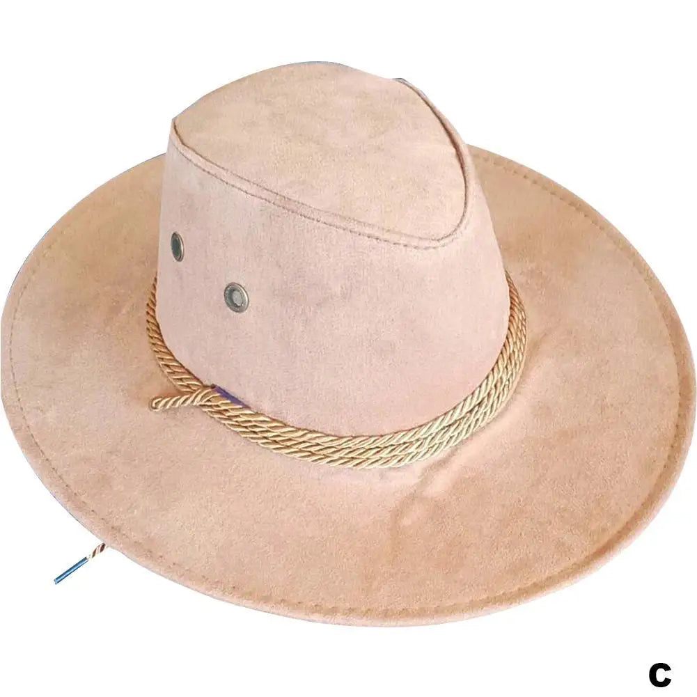 Color Men Western Cowboy Hat Big-edge Gentleman Cowgirl Jazz Gifts West Cowboy Hat For Men Color Mongolian Caps Costumes