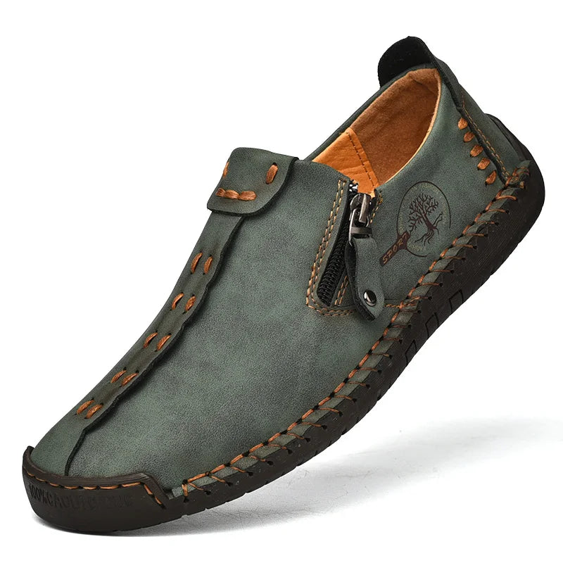 Men Casual Leather Shoes Comfortable Anti-slip Flat Shoes Soft Leather Shoes Hot Sales Free Delivery of Men Shoes In Large Size