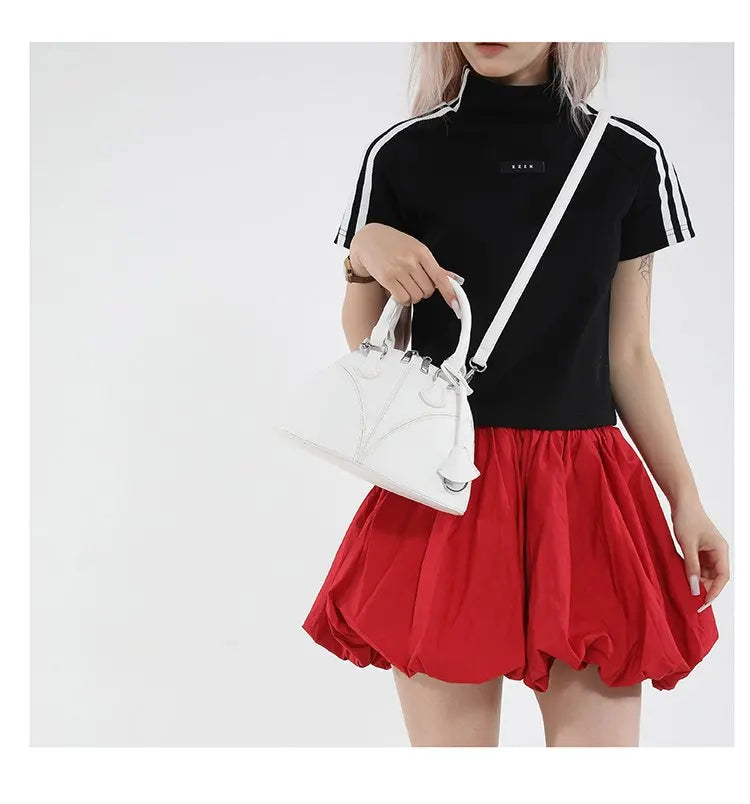 Luxury Unique Diaper Bag Shoulder Purse Ladies Trendy Design Minimalist Textured Original Square Satchel
